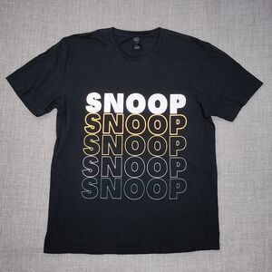 Snoop Dog Black 100% Cotton Soft Style Gildan Tee Shirt. Large